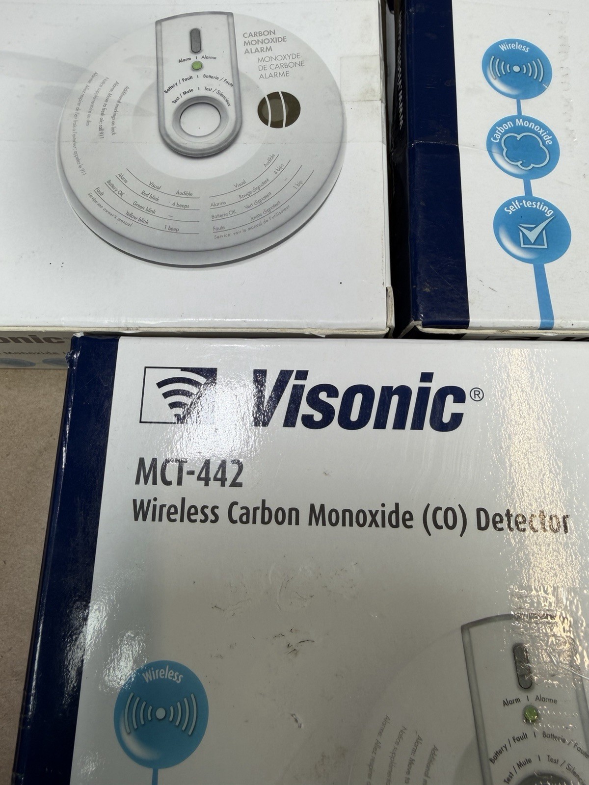Visonic Lot-3 MCT-442 N SMA (2.4GHz) WH Wireless Carbon Monoxide Detector