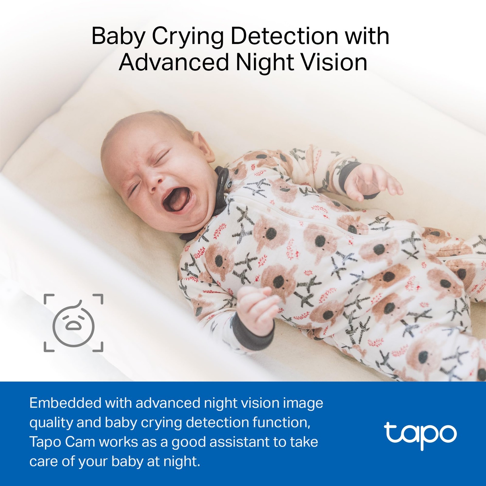 Tapo 1080P Indoor Wired Security Camera – Works as a Baby & Pet 4-Pack, White