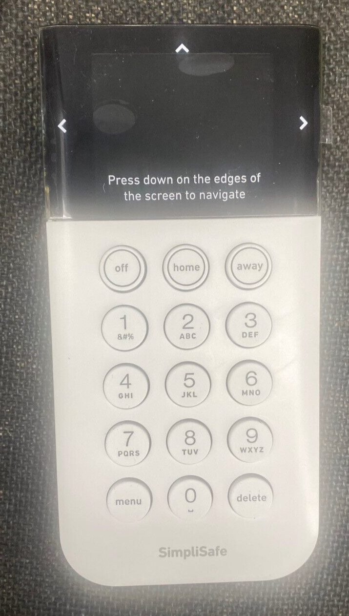 SimpliSafe KP3W Wireless Keypad Remote White NEW