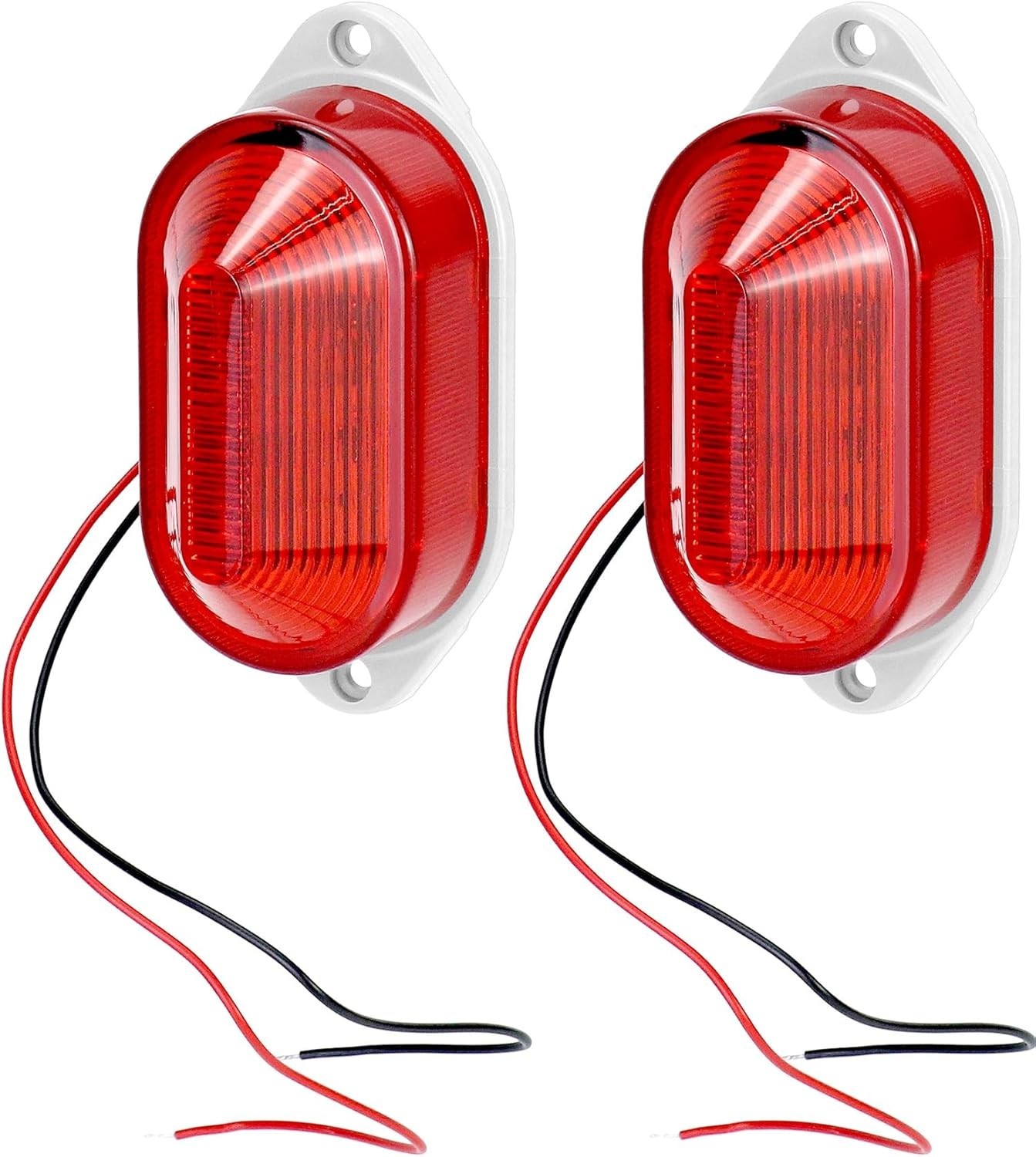 AC110V – 120V Industrial Strobe Siren Alarm Warning Light – Red – 110 dB Loud So