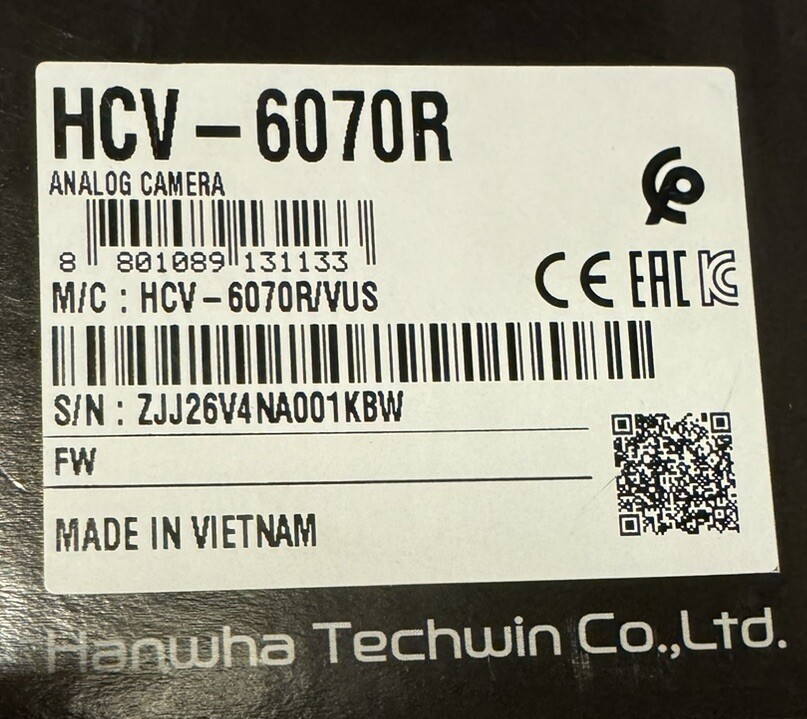 New Hanwha HCV-6070R 2MP Analog HD IR Outdoor Dome Camera