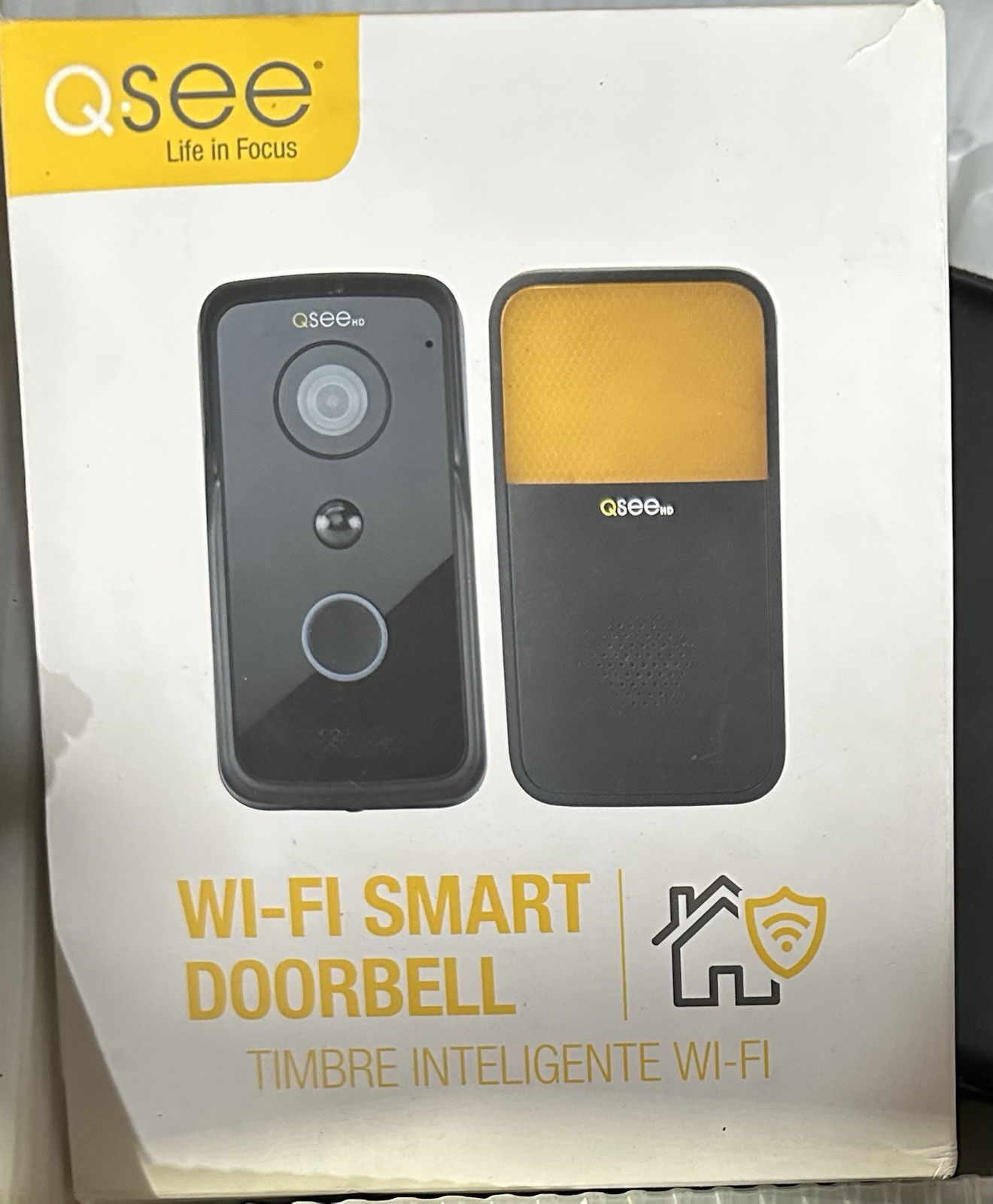 QSee QCW1000BC Wi-Fi Smart Doorbell Camera & Chime – Black Brand New & Sealed