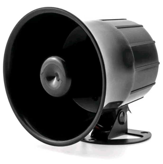 Electric Siren Horn DC 12V 119dB Wired Alarm for Home Security System 6 Tone