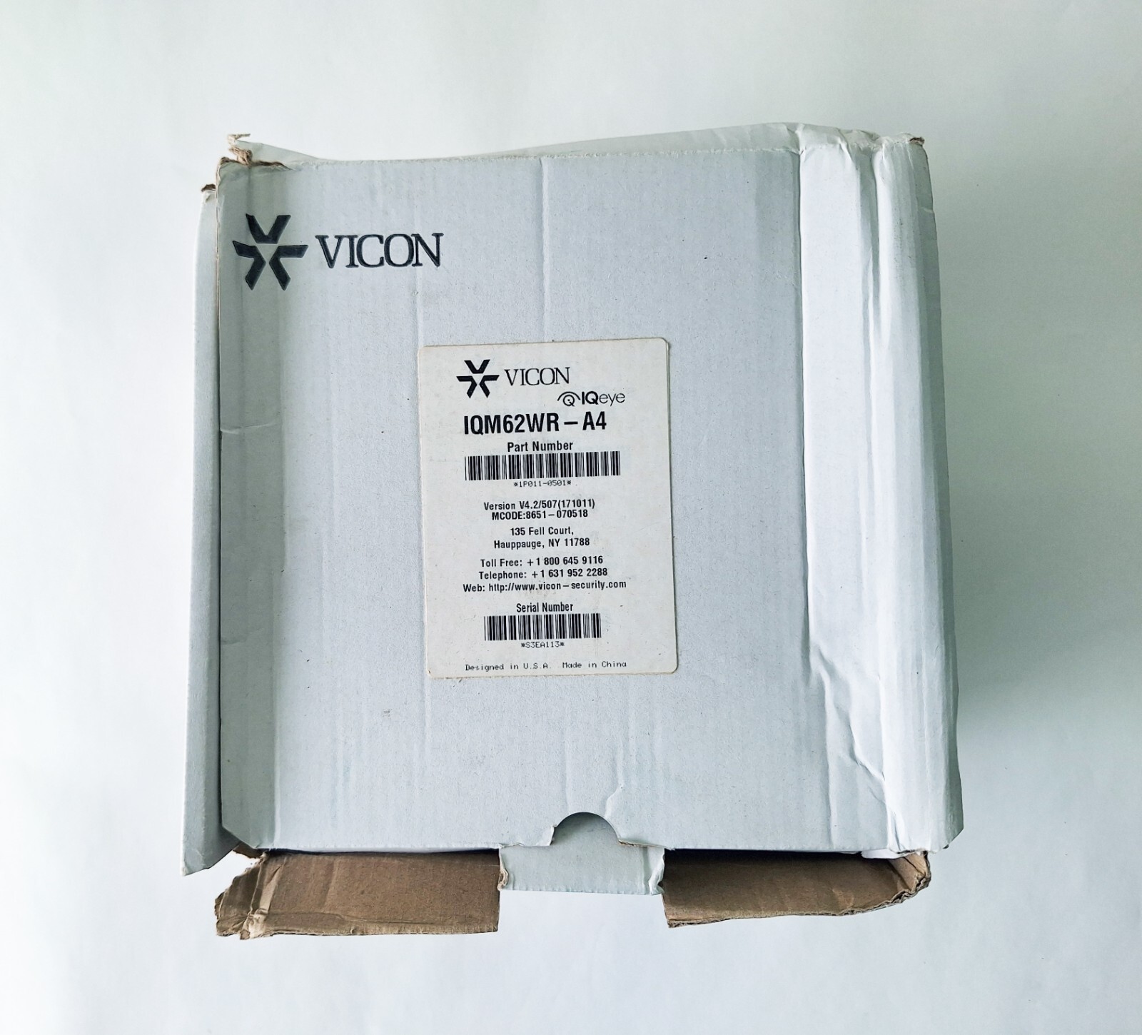 VICON IQM62WR-A4 IQEYE ALLIANCE-MX CAMERA DOME HD 1080P – 1920 x 1080 30 fps