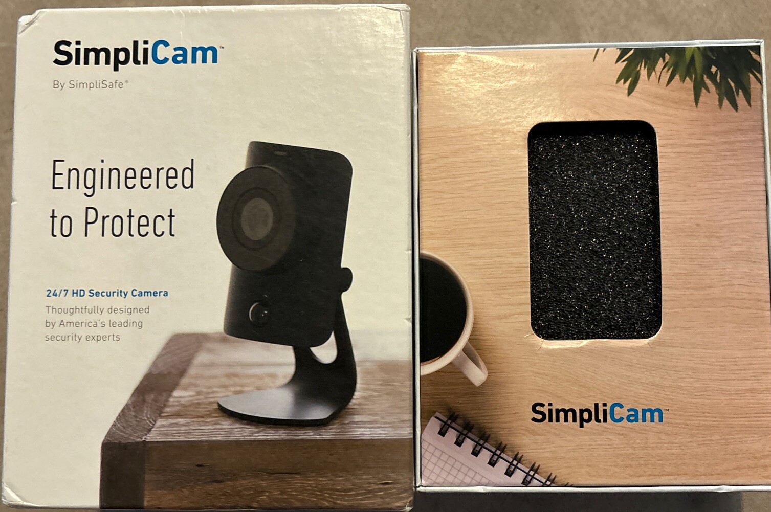 SimpliSafe Simplicam Indoor Security HD Camera Model SSCM1 24/7 Security WiFi