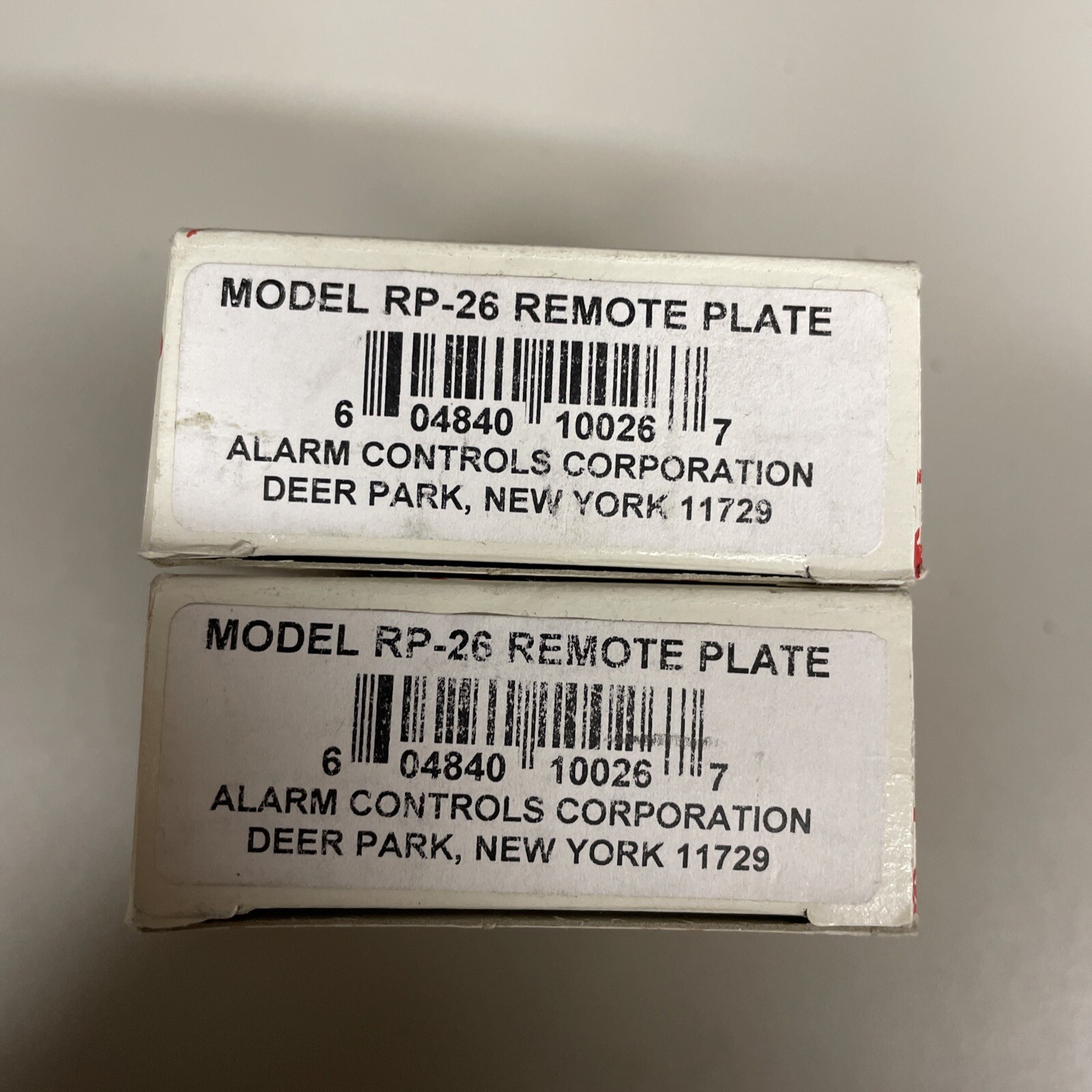 Alarm Controls RP-26 Stainless Steel Remote Plate w/Recessed Push Button .. NIB