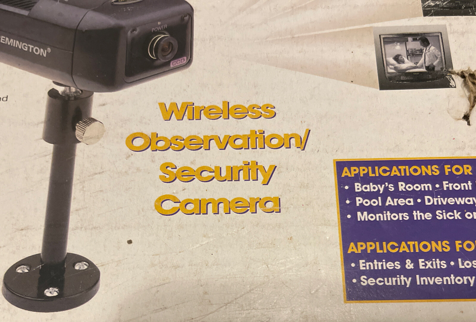 Remington – 2.4 GHZ Wireless Observation System, new open box Security Camera