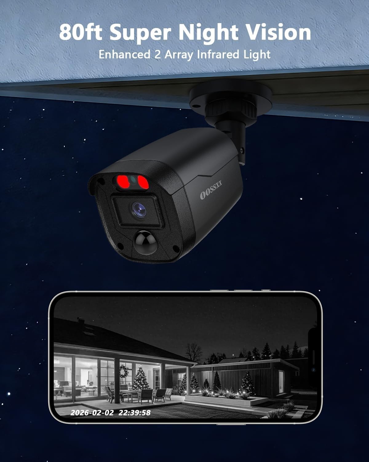 Weatherproof 4CH DVR Kit with 65ft Night Vision & 4 Wide Angle Cameras