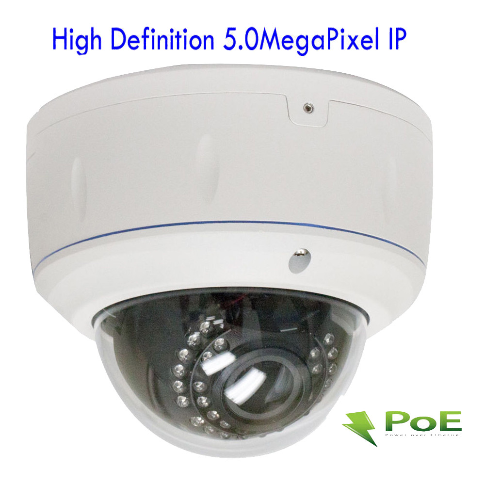 16CH 5MP 2592x1920P NVR ONVIF PoE IP Dome Bullet CCTV/3V Security Camera System