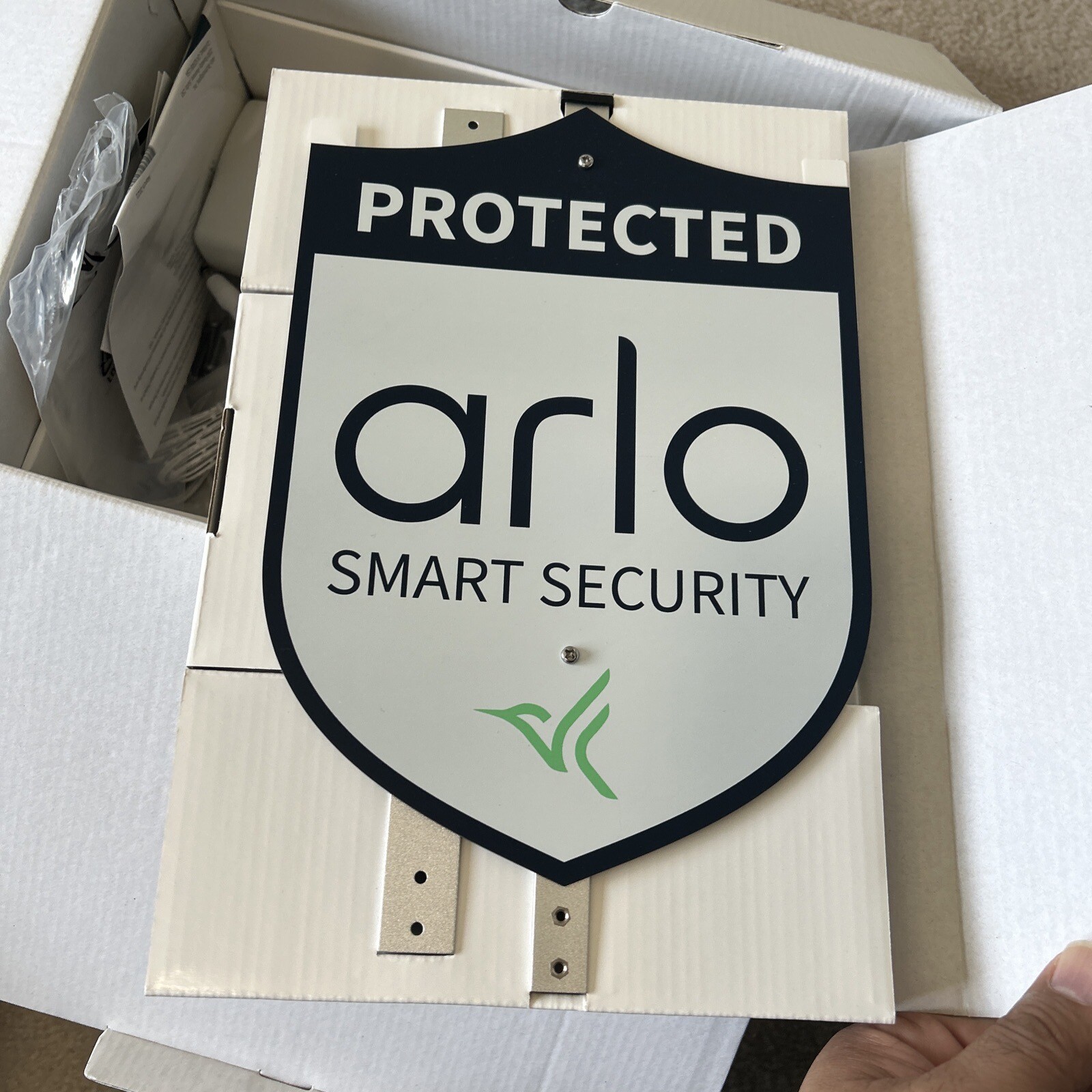 Arlo Pro 4 Spotlight Camera – White, Set of 3 with solar panel.