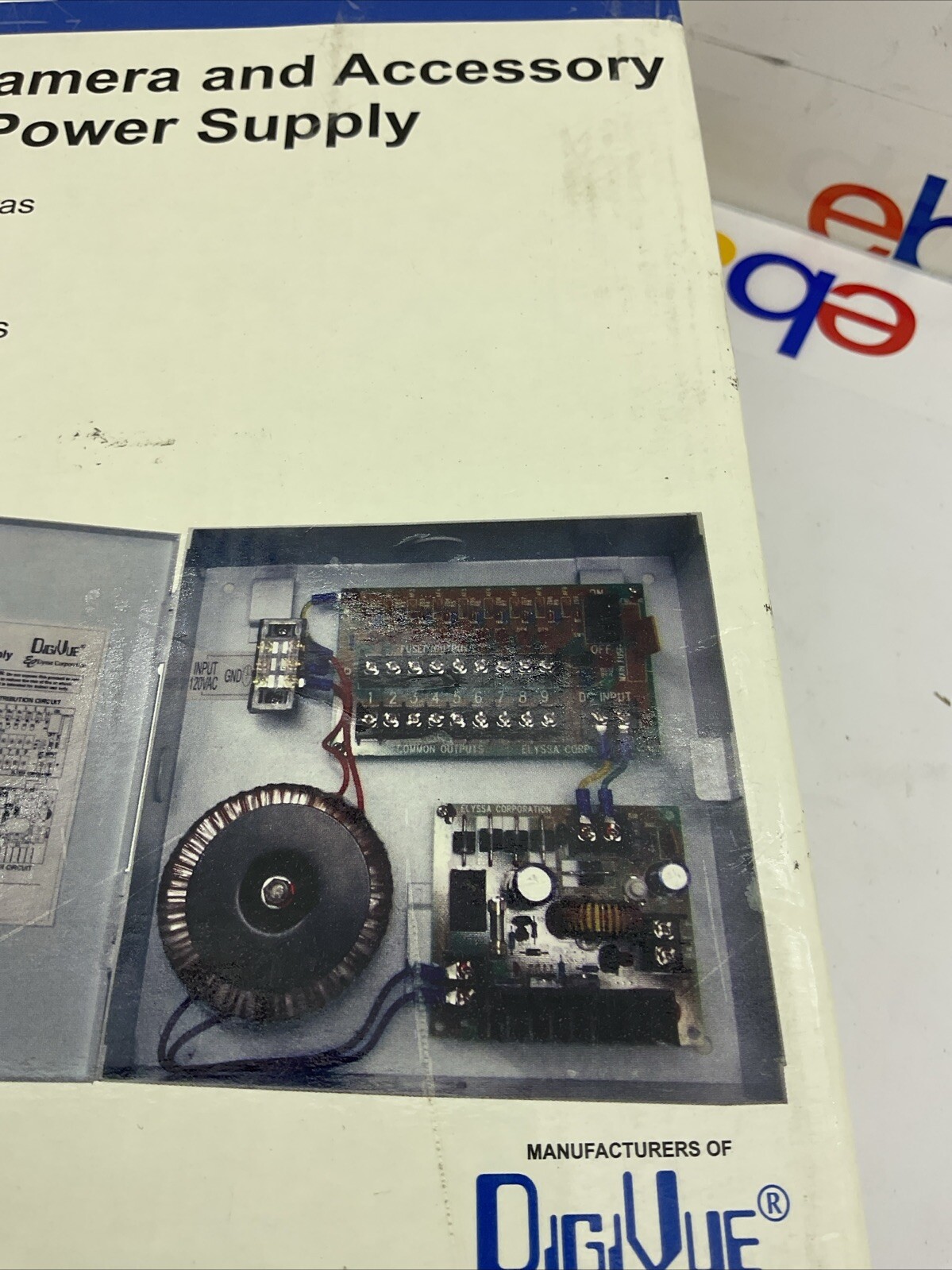 Elyssa corporation EPS-12VA9 CCTV camera and accessory power supply