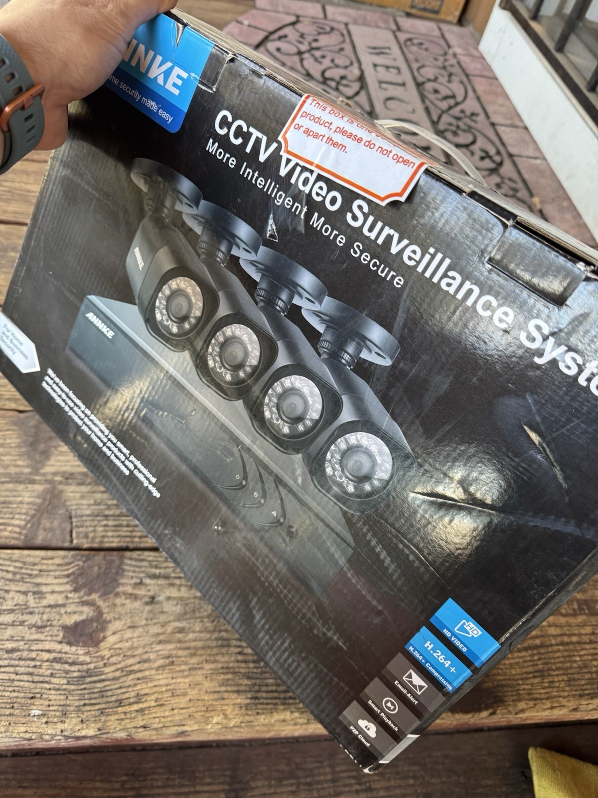 ANNKE 4 Cameras And DVR – 8CH H.264 1080P Security System Outdoor