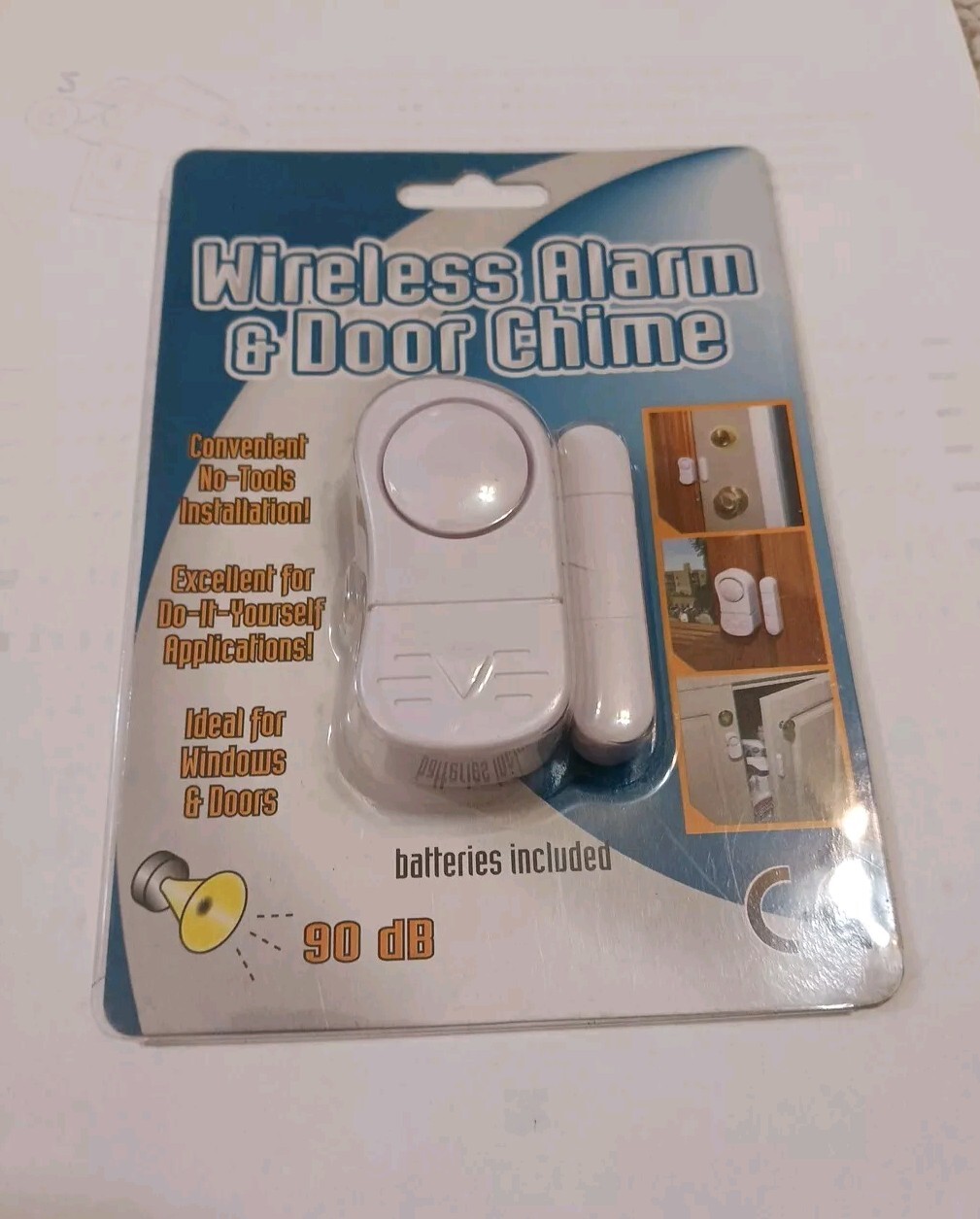 Wireless Home Security Alarm and Door Chime Battery operated 20975 90db DIY