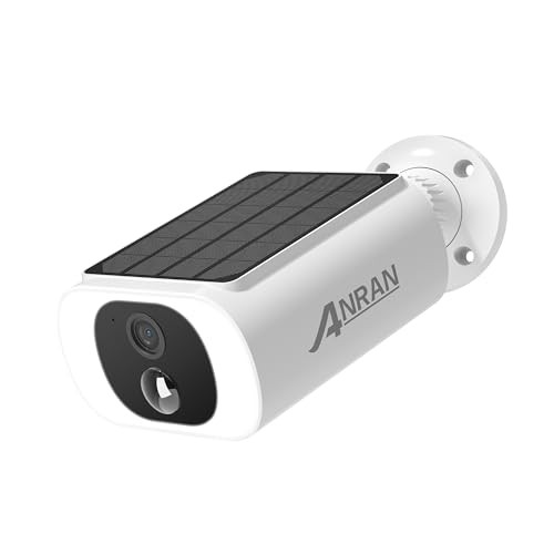 2K Solar Security Cameras Wireless Outdoor, 2.4Ghz WiFi Surveillance 3MP-White