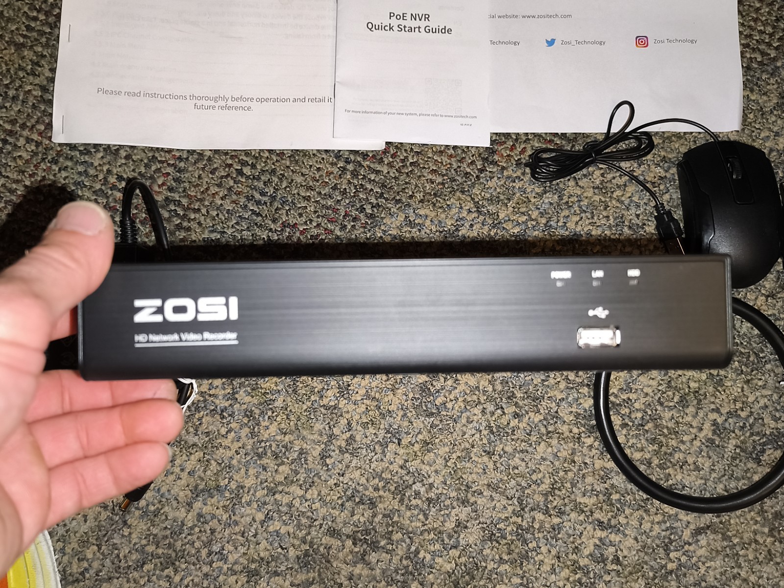 ZOSI 4K 8MP 16CH PoE NVR Smart Playback Network Remote IP 2TB Recording