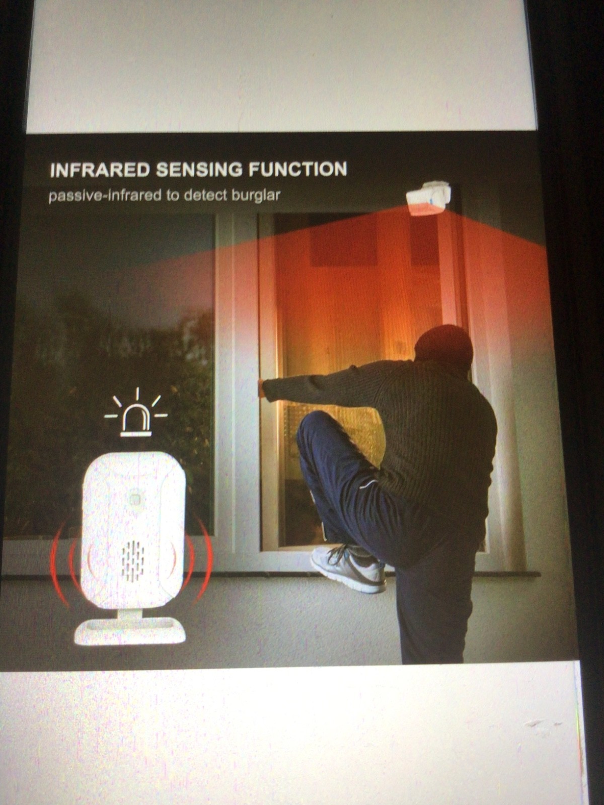 Usuperink door chime, motion sensor alarm wireless alarm security 1 set