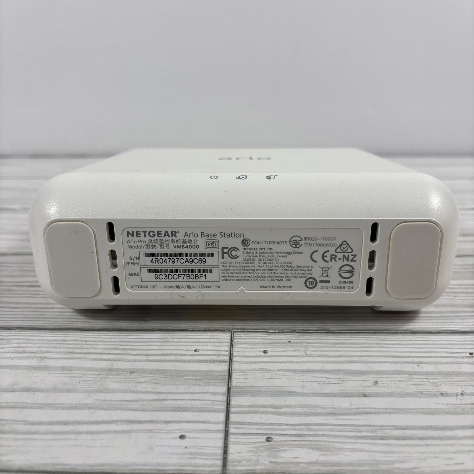 NetGear Arlo Pro VMB4000 Wireless Security Base Station w/ AC Adapter