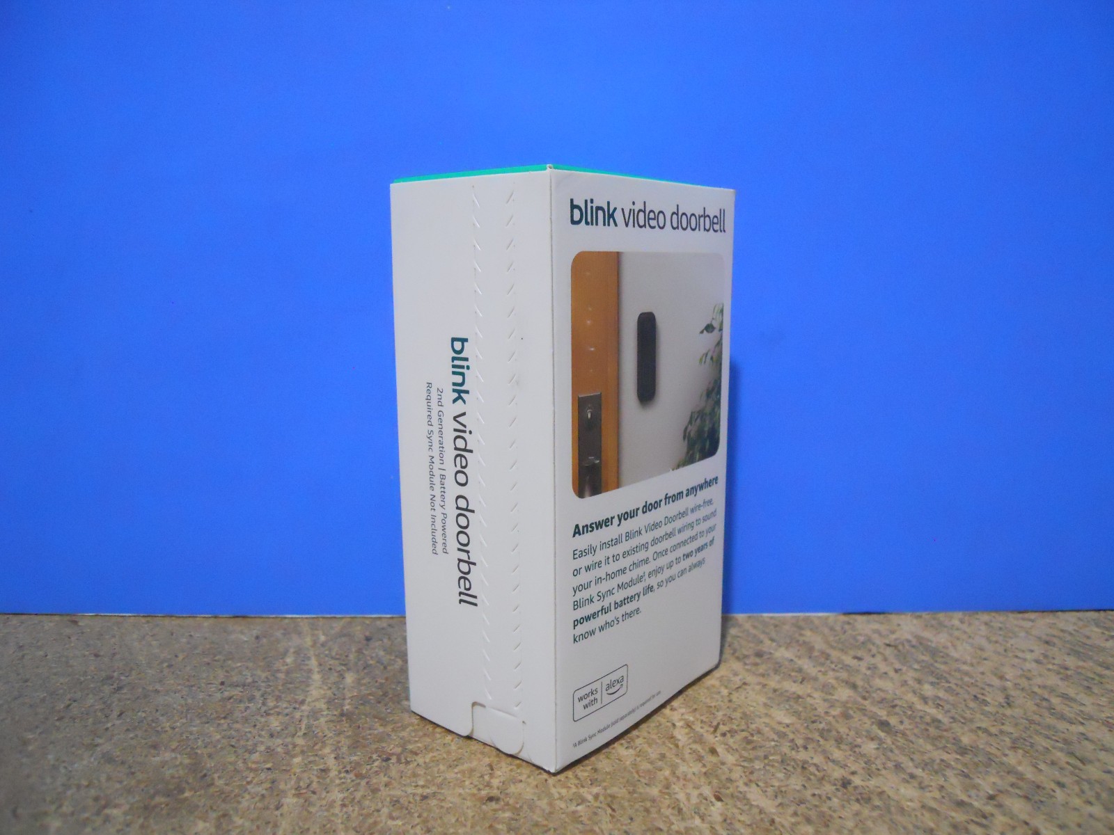 Blink Video Doorbell 4th Gen Outdoor 1 Camera System with Sync Module 2 New!