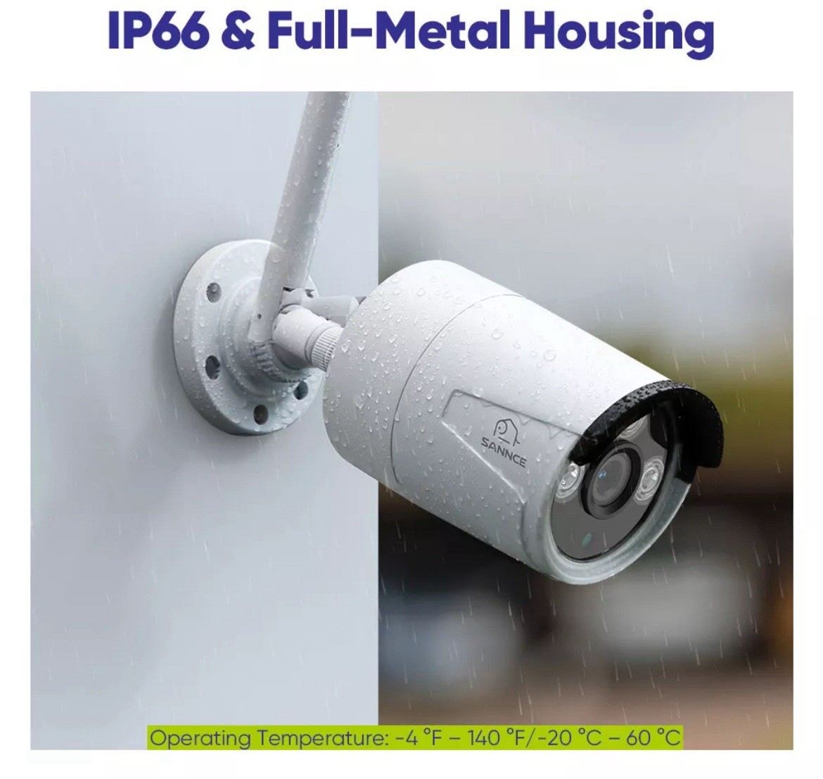 SANNCE 8CH 4K NVR 3MP POE Security IP Camera System Two Way Audio US Shipping