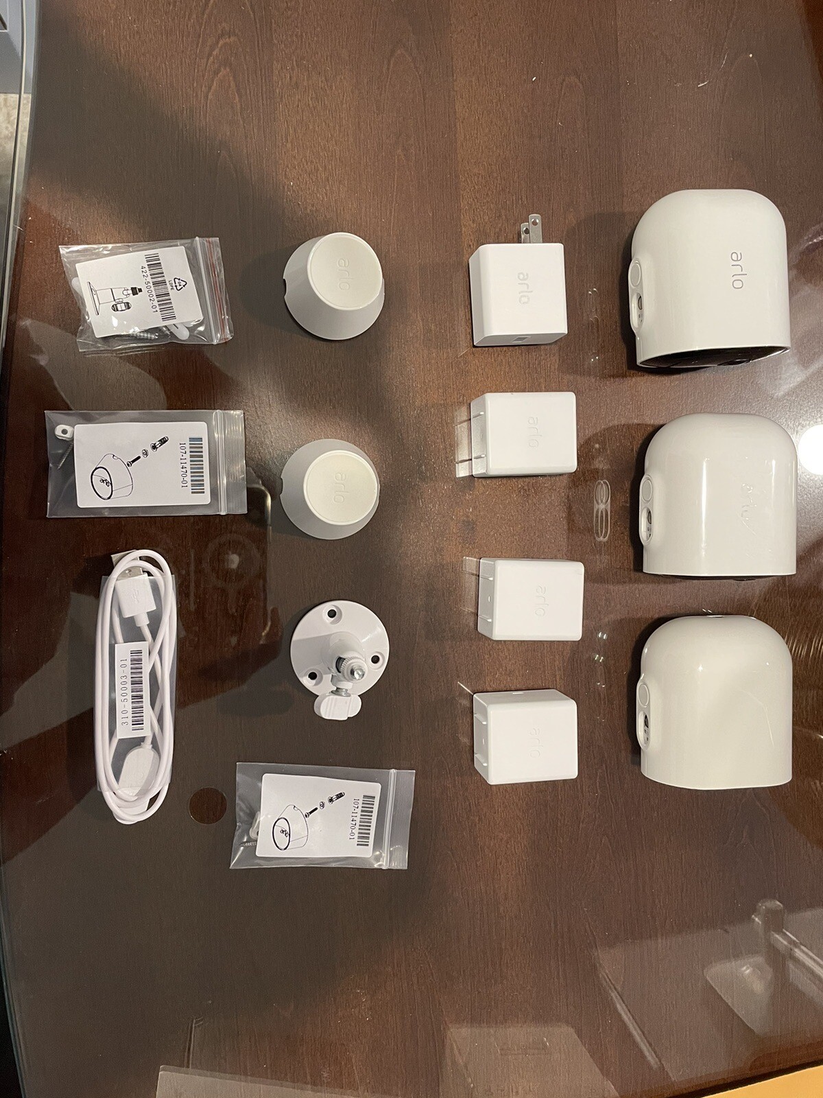 Arlo Pro 4 Spotlight Camera – White, Set of 3