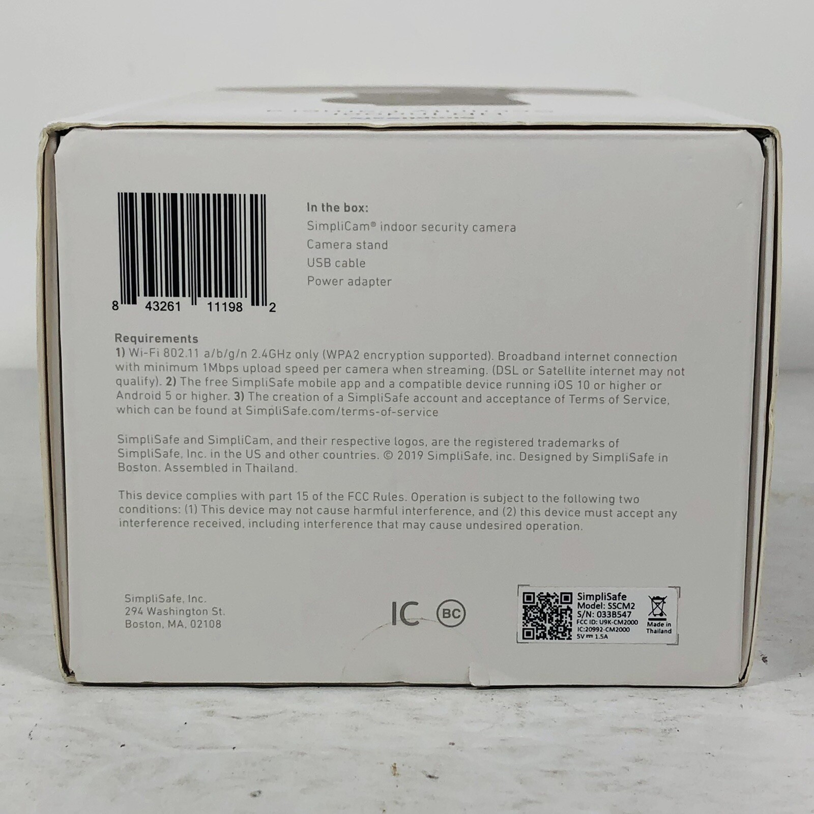 SimliSafe HD Indoor Security Camera 1080p – New Open Box Fast Shipping