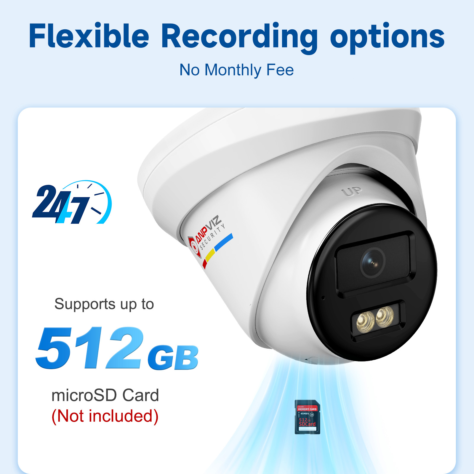 Anpviz 16CH 12MP 4K PoE NVR Security Camera System, AI Human/Vehicle Detection