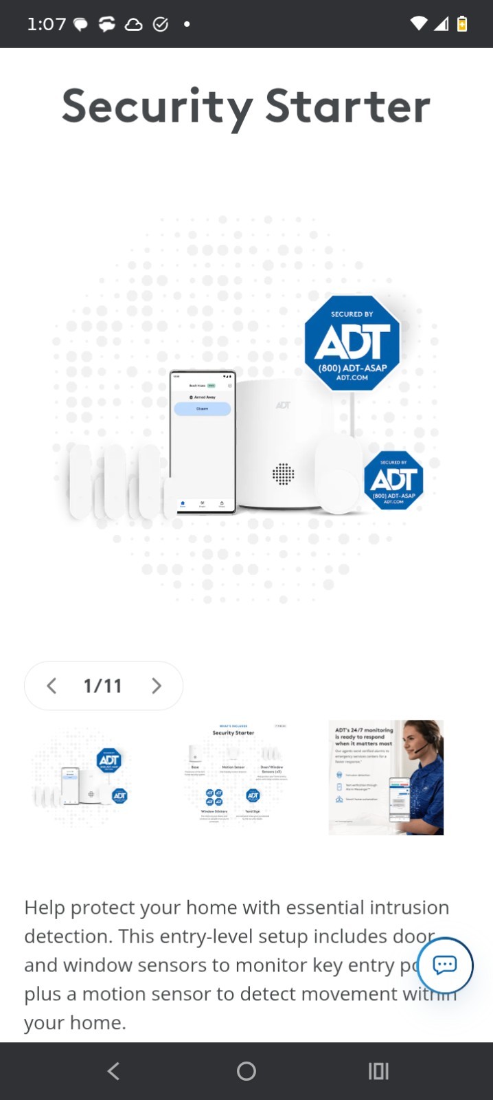 ADT DIY Complete Home Security System (NEW IN BOX) hub+cam+sensors+decal+signs