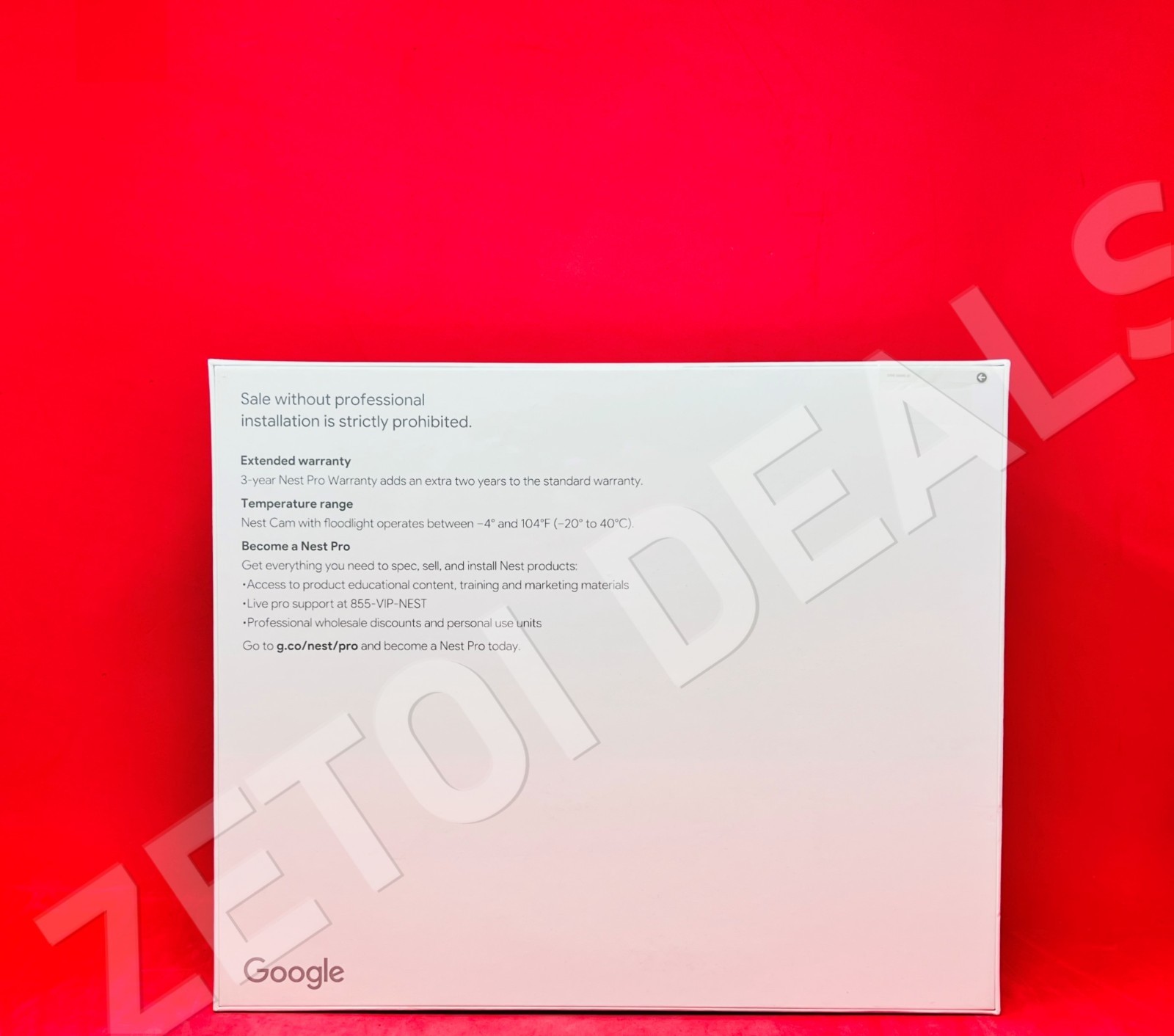 ***BRAND NEW*** Google Nest CAMERA with FLOODLIGHT – SEALED