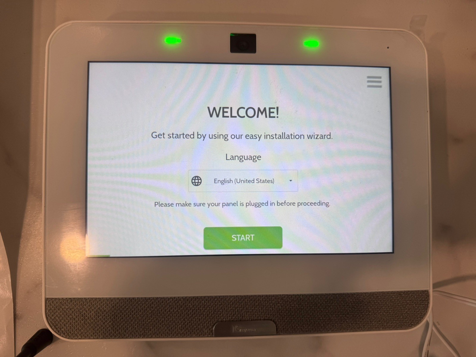 Qolsys IQ Panel 4 PowerG 319.5 MHz Smart Home Panel Verizon. IQP4001