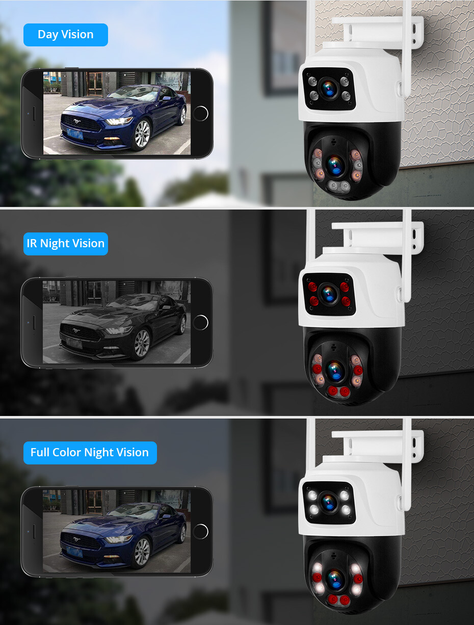 6MP Wireless Home Security Camera System Wifi IP Cameras 10” Monitor NVR 500GB
