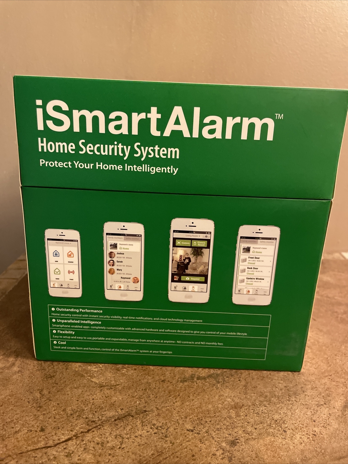 NEW iSmartAlarm iSA3 Preferred Package Home Security System, White