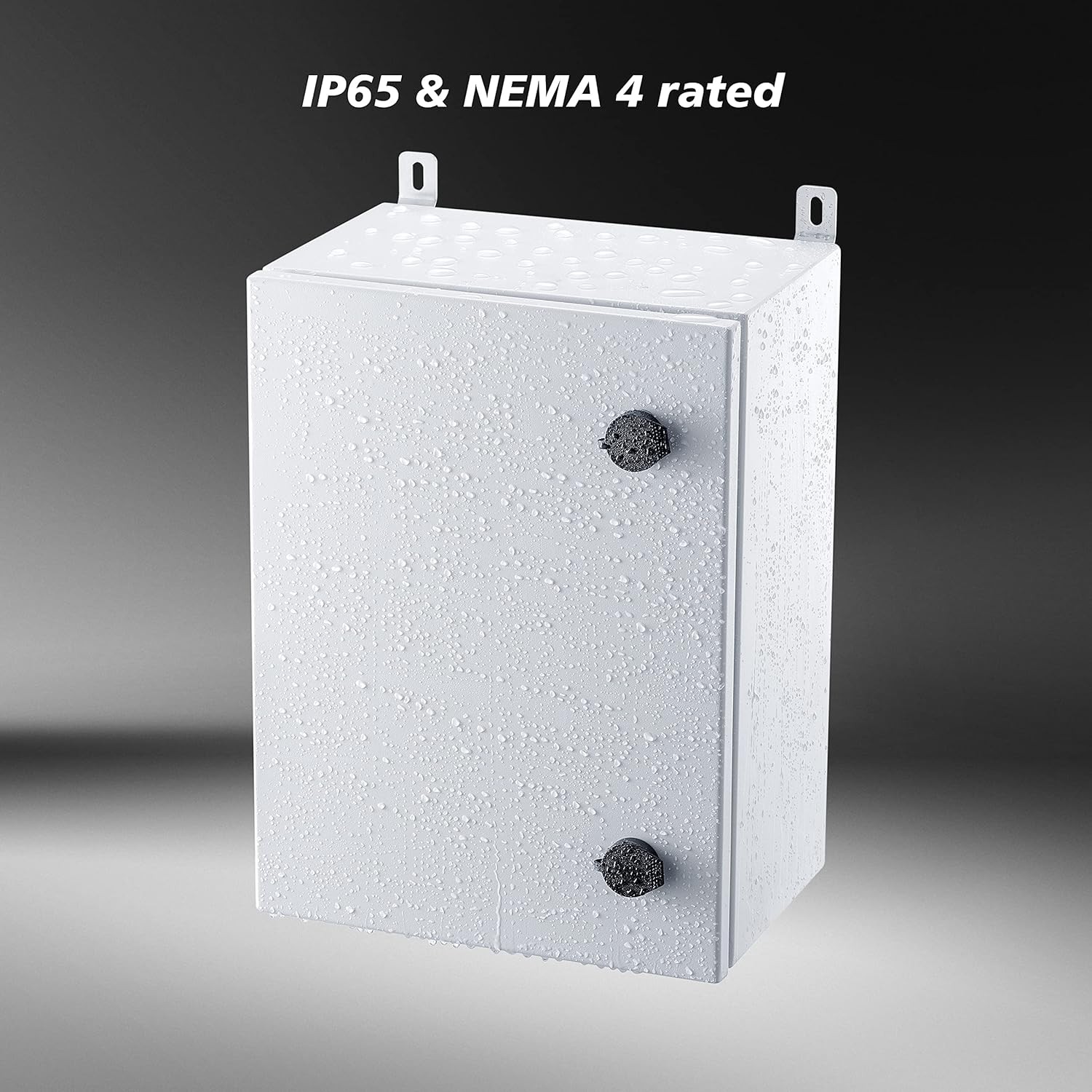 IP65 Weatherproof Metal Box 16" x 12" x 8", Silver