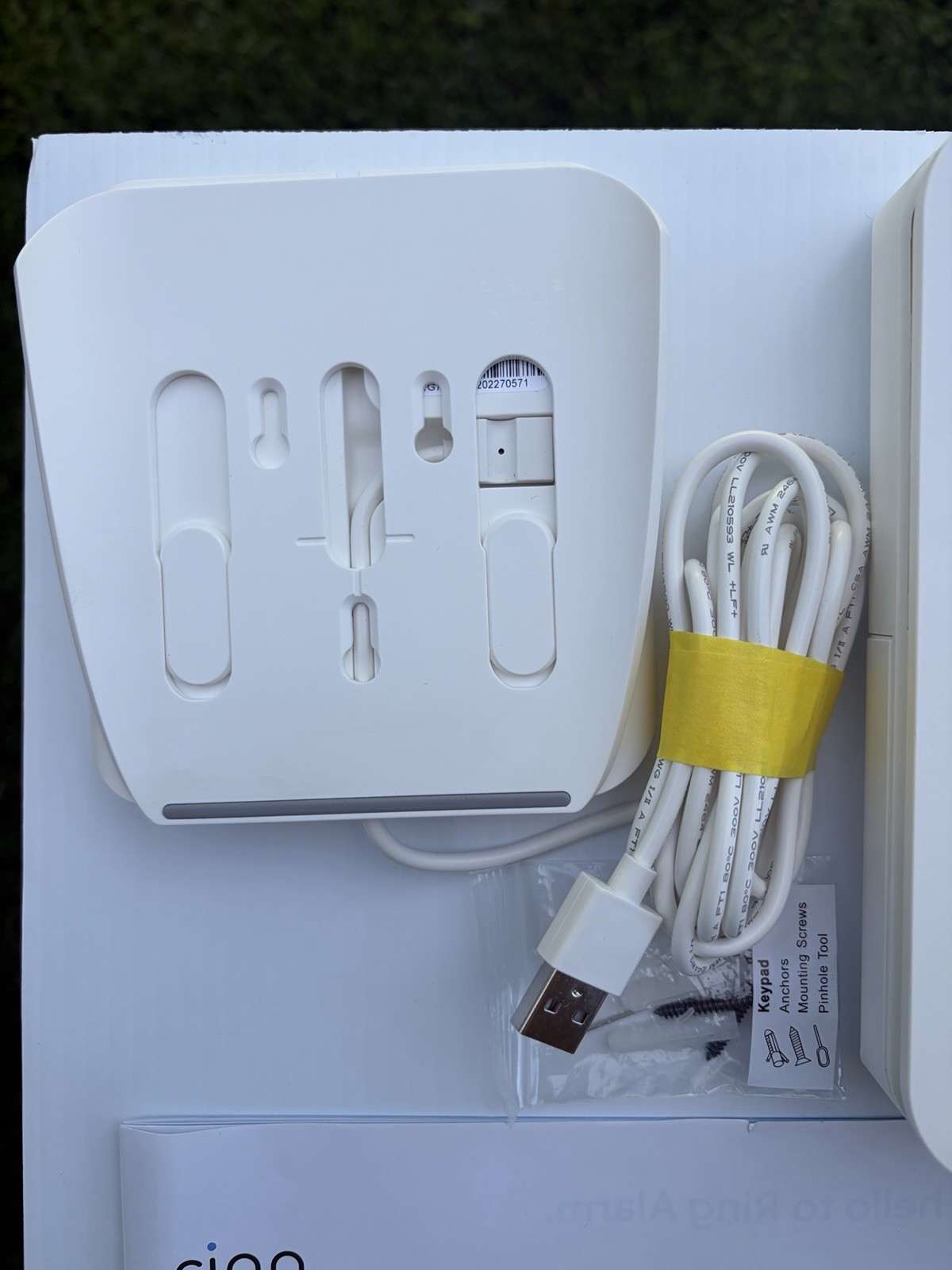 RING Alarm System Security Kit w/Instructions no box Tested Works White