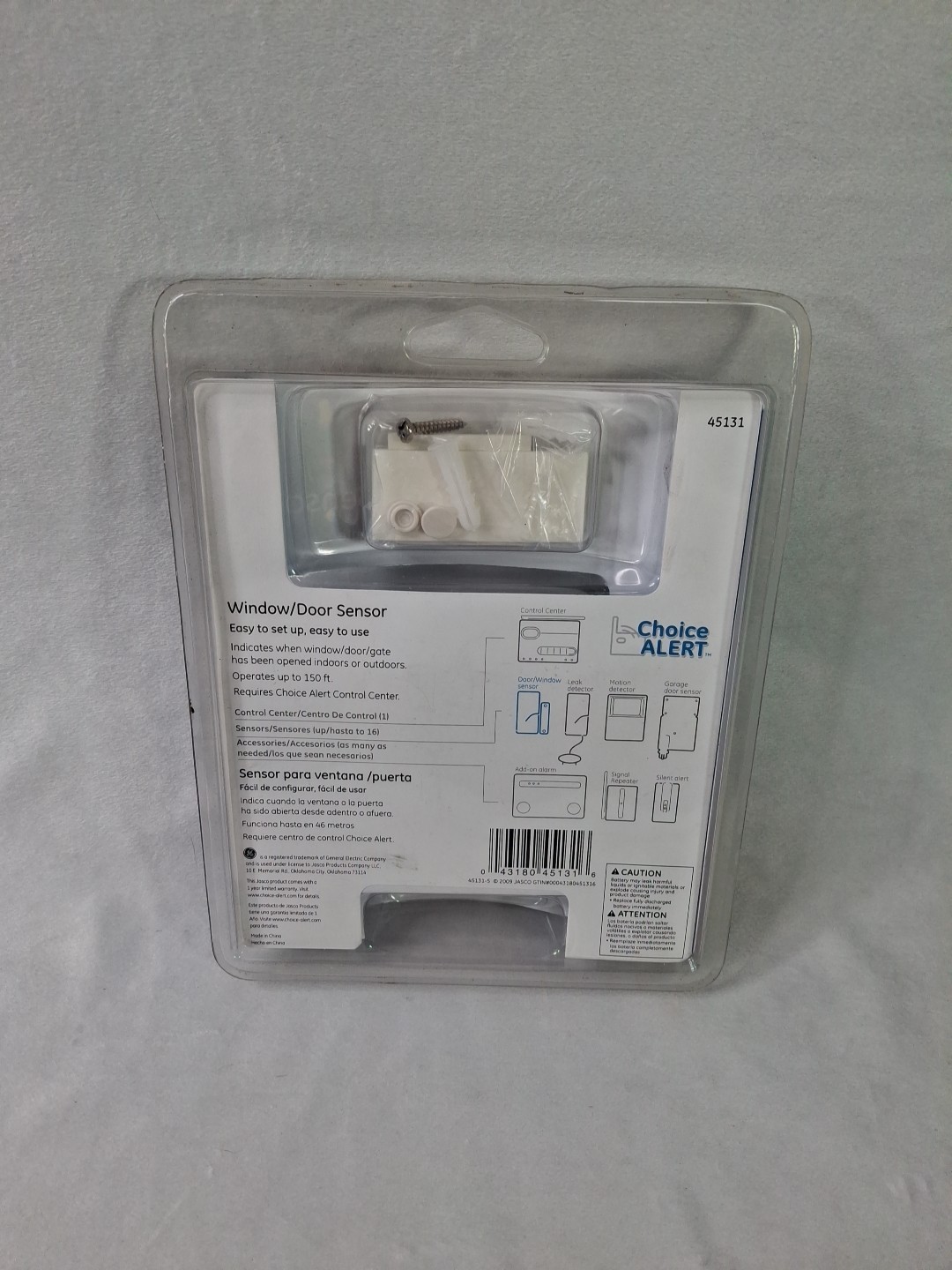 GE Choice Alert Wireless Alarm System Window/Door Sensor