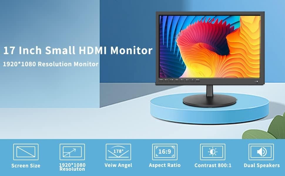 17″ CCTV Security Monitor with Ultra-Fine Pixel Pitch