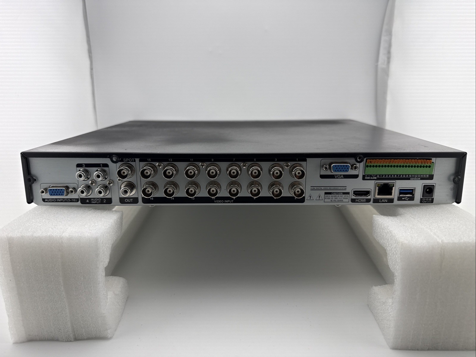 TVST PVT-4M16 16CH 4MP Hybrid DVR CCTV Recorder HDMI Tested No HDD