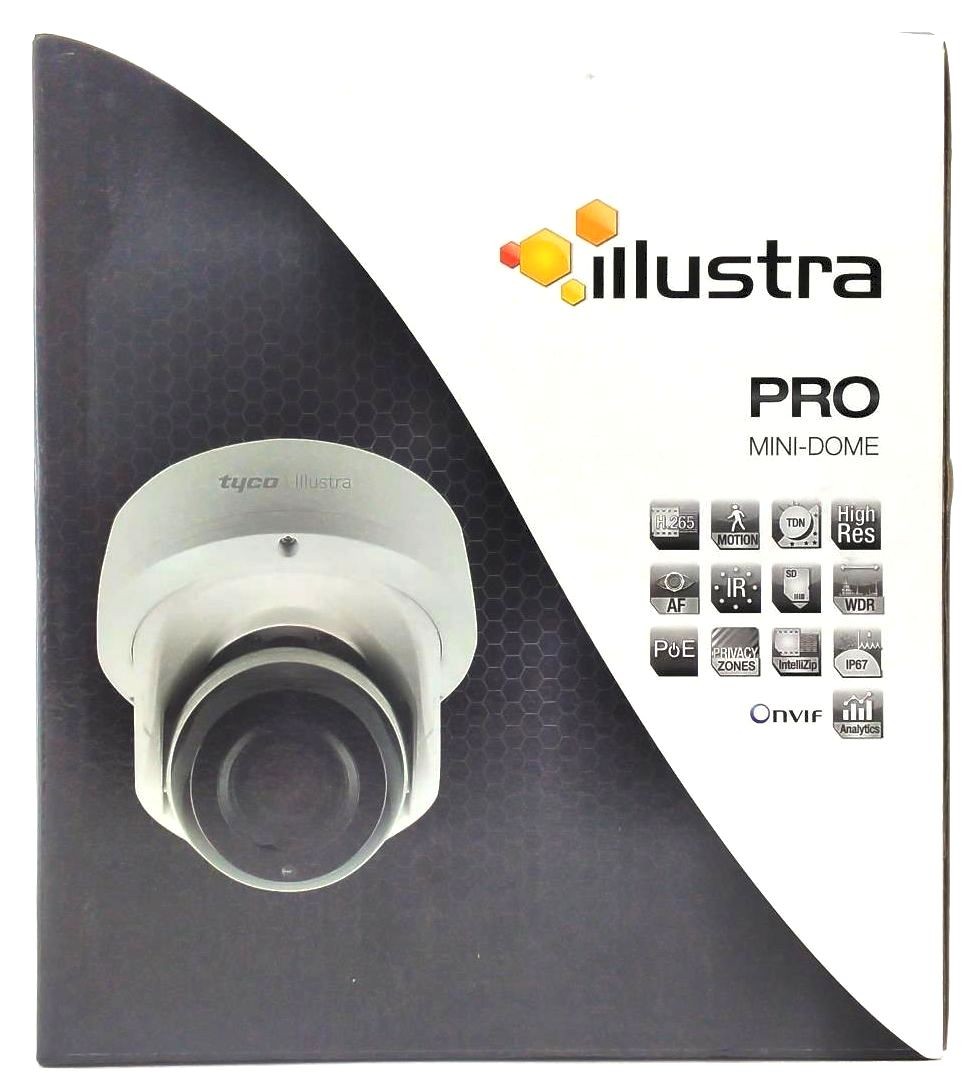 Tyco Illustra IP Network Security Camera Day Night Outdoor Pro Mini-Dome