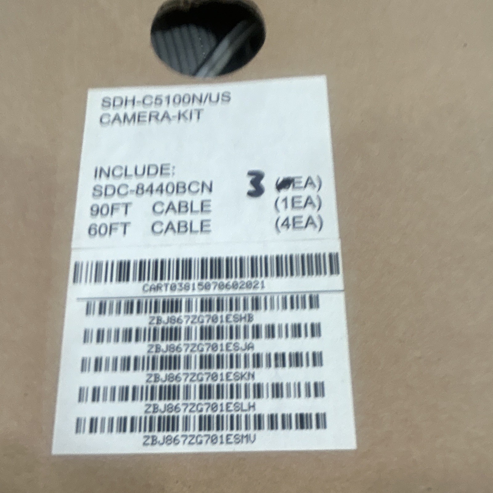 Samsung SDH-C5100N/US Security Camera Kit – Partial / New open Box (3 Cameras)