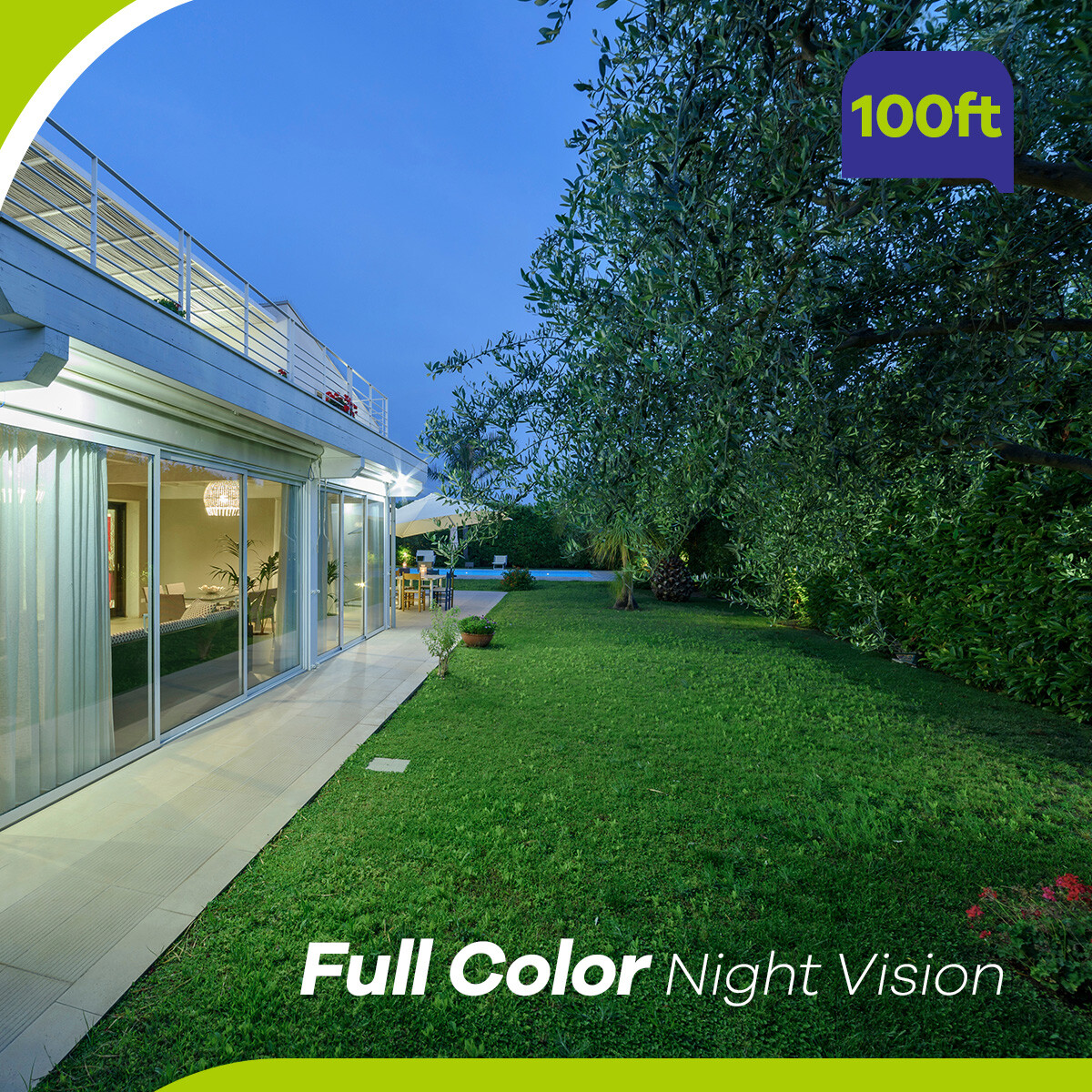 SANNCE HD 1080P Full Color Night Security Camera System 16CH 5IN1 DVR Outdoor AI