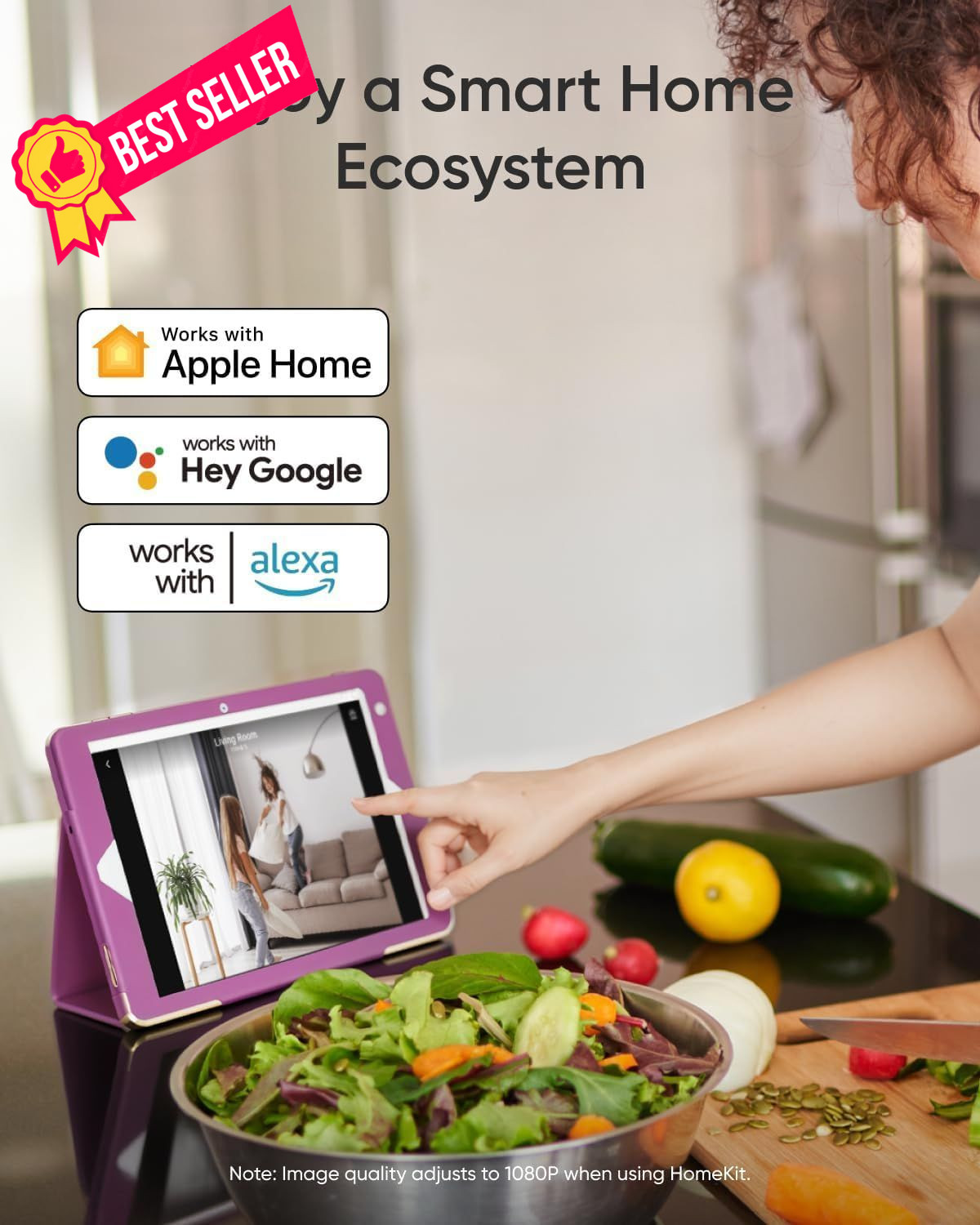 eufy Security 4K Indoor Camera E30-No Subscription,Work as Pet White
