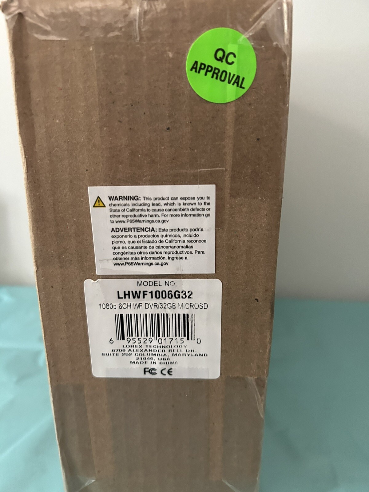(New) LOREX LHWF1006G32, 6 CH, 1080p, WF Wireless, DVR 32GB(see Pictures)