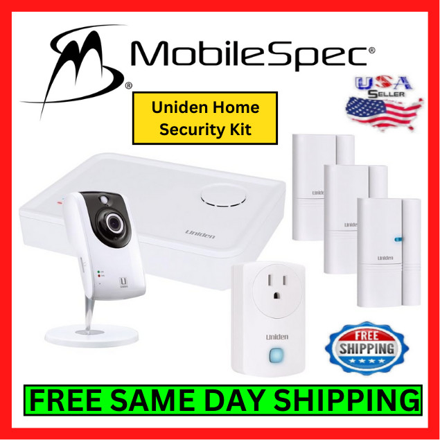 Uniden Home Security For Surveillance Camera Door/Window Sensors Power On/Off