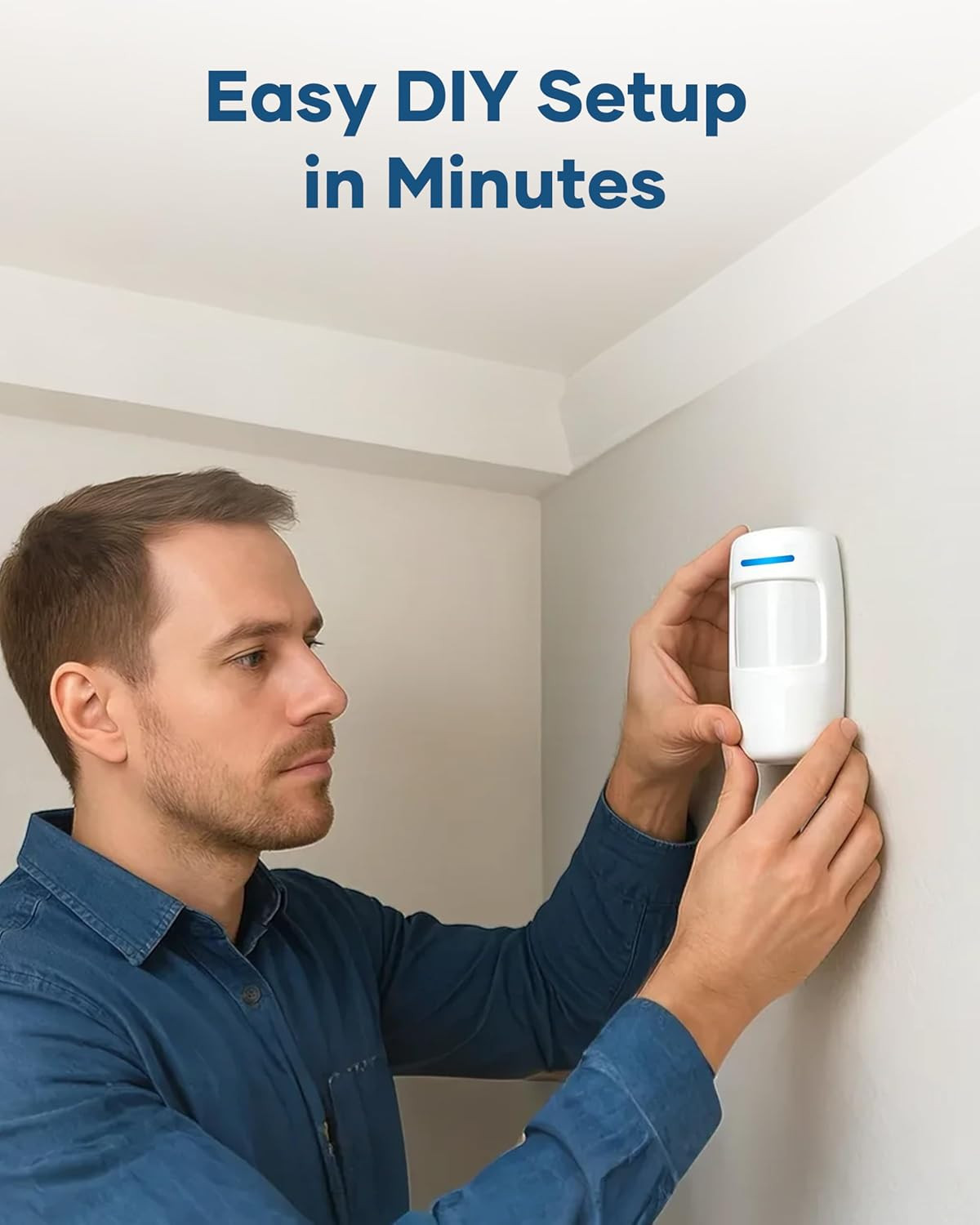 Wireless Home Alarm System 15-Piece Kit, Wifi Alarm System for Home Security wit