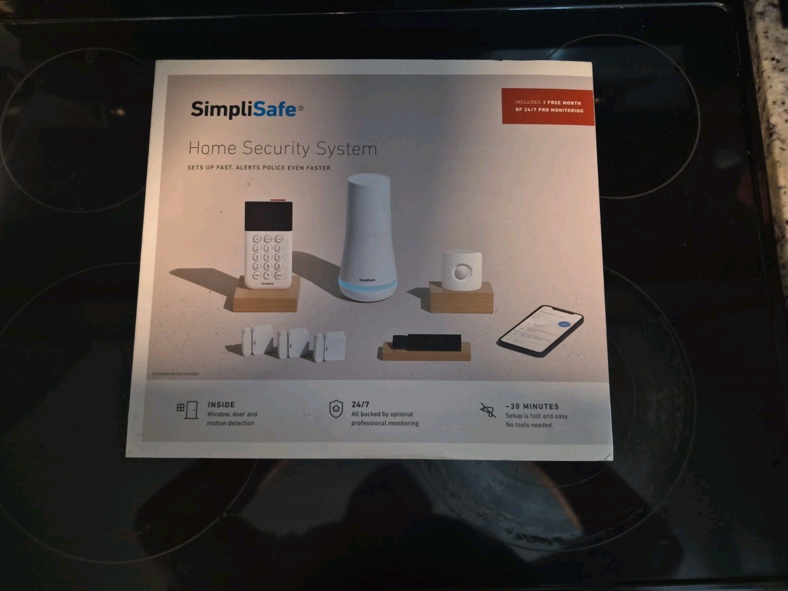 SimpliSafe 9 PIECE Security System Motion Sensor – New Open Box
