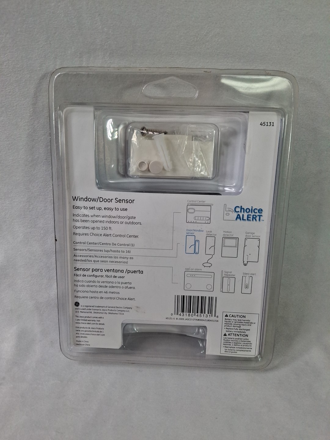 GE Choice Alert Wireless Alarm System Window/Door Sensor