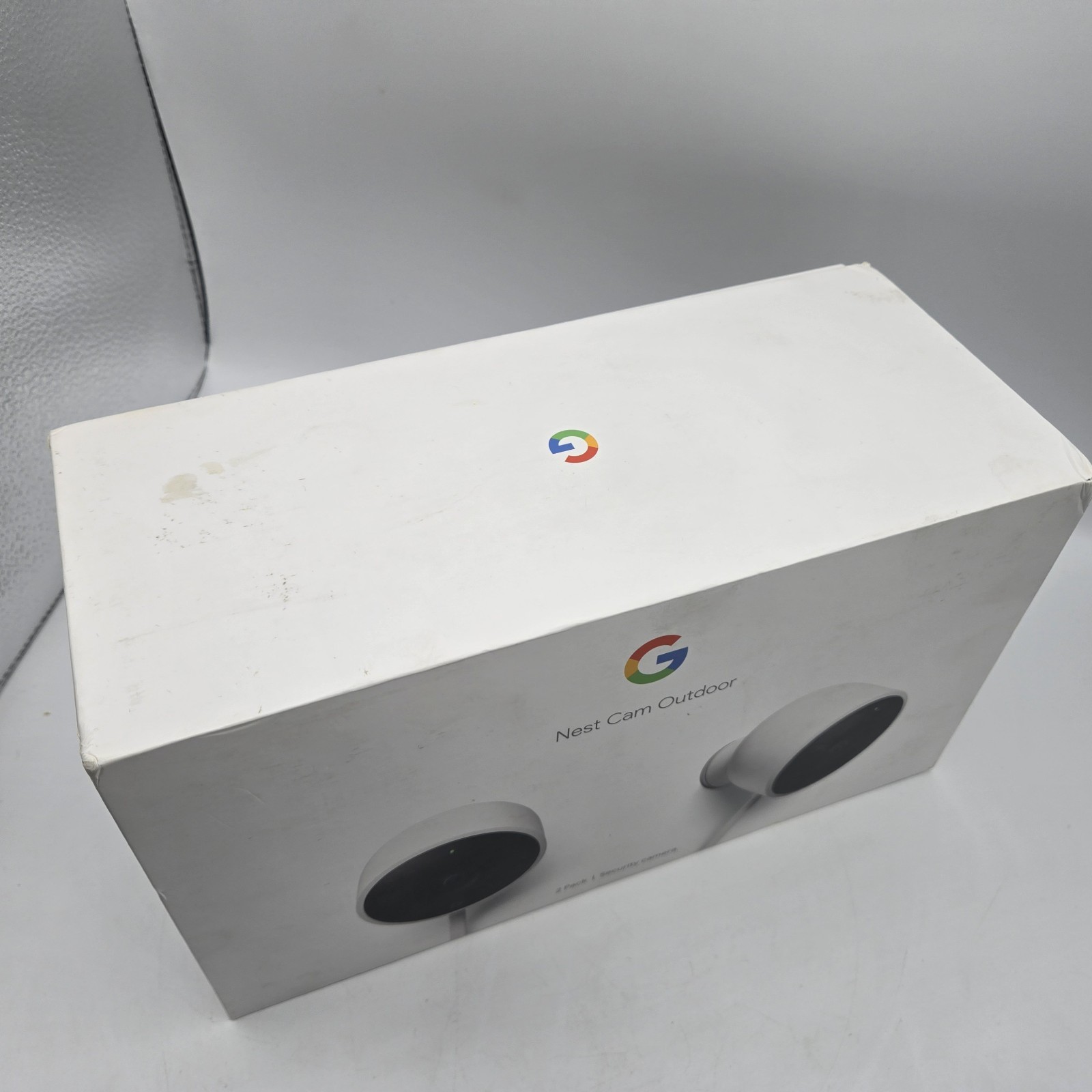 New Open Box Nest Cam Outdoor 1st Gen A0033 NC2100ES 2-Pack