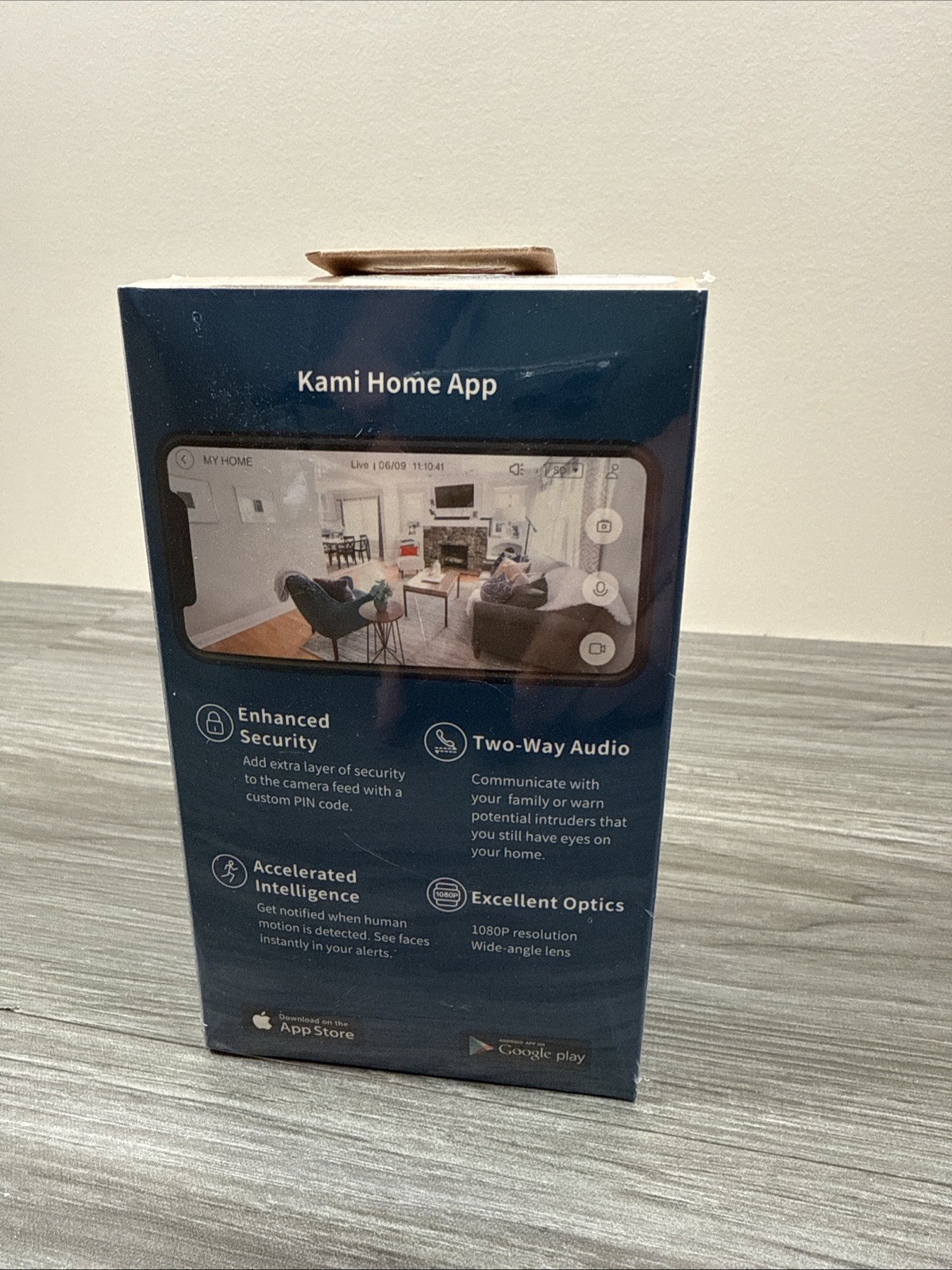New Kami Mini Indoor Security Camera Face Detection 2 Way Audio 1080P IR Night