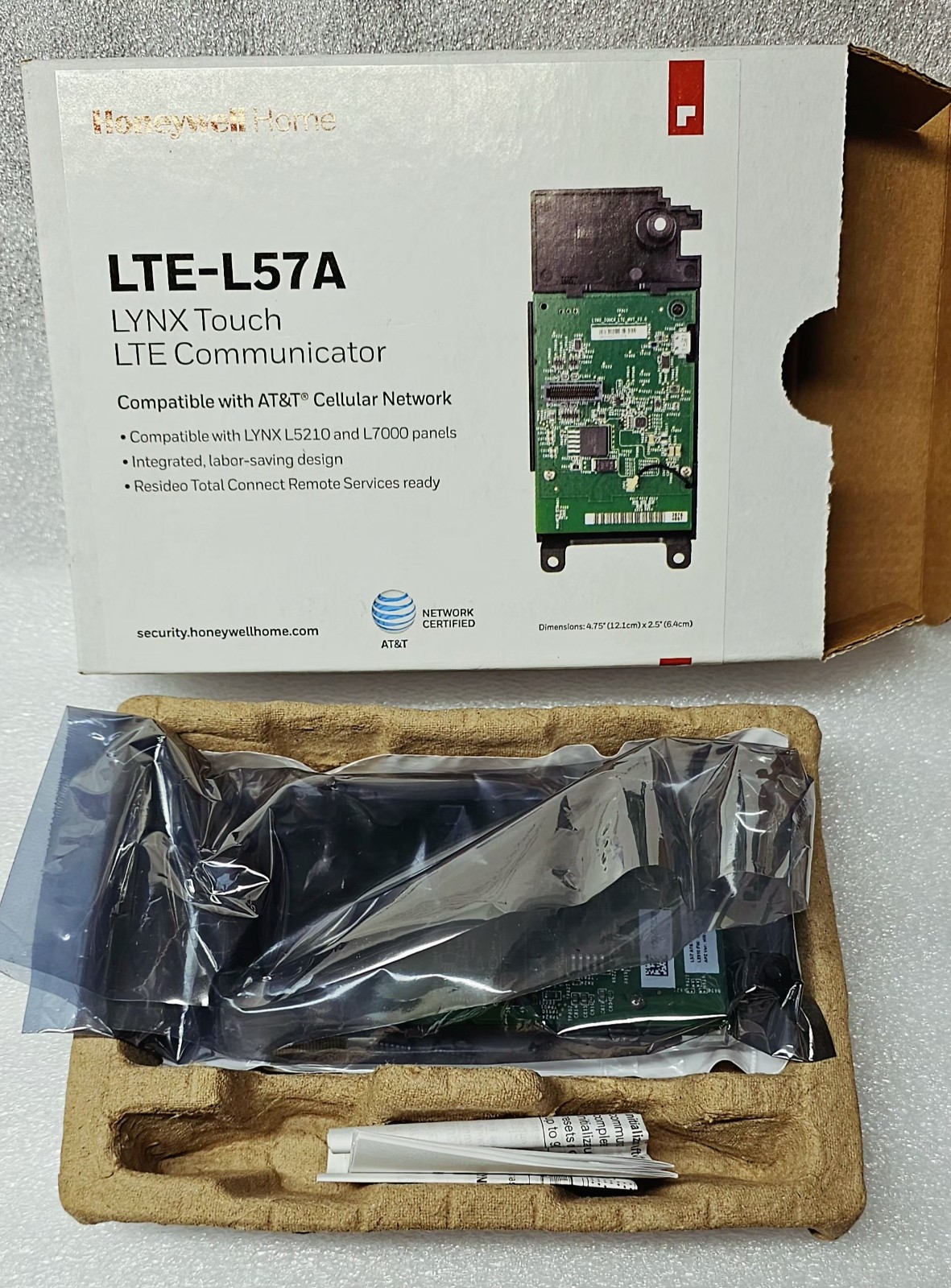 Honeywell Home LTE-L57A ,For Lynx L7000 & L5210, AT&T Cellular NTWRK, NEW IN BOX