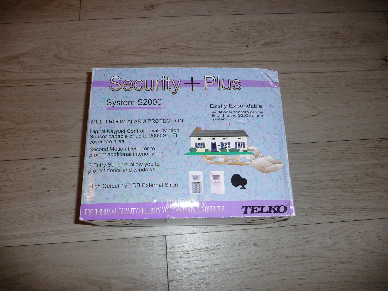 Vintage Telko Home Security + Plus System S2000 Multi Room Alarm Protection NEW