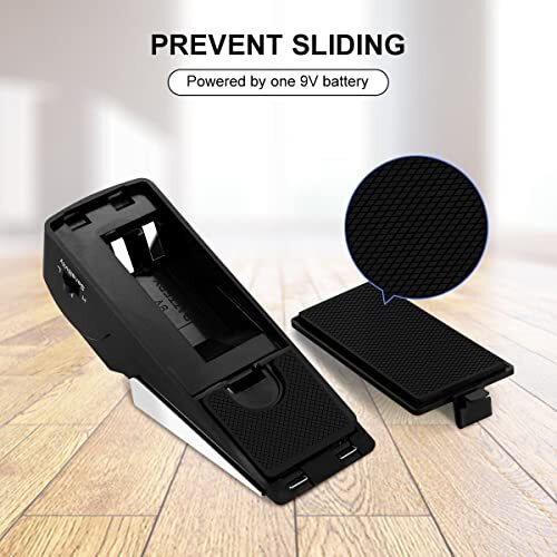 Door Stop Alarm, Door Stopper with 120DB Security Alarm Floor Wedge Door Stop